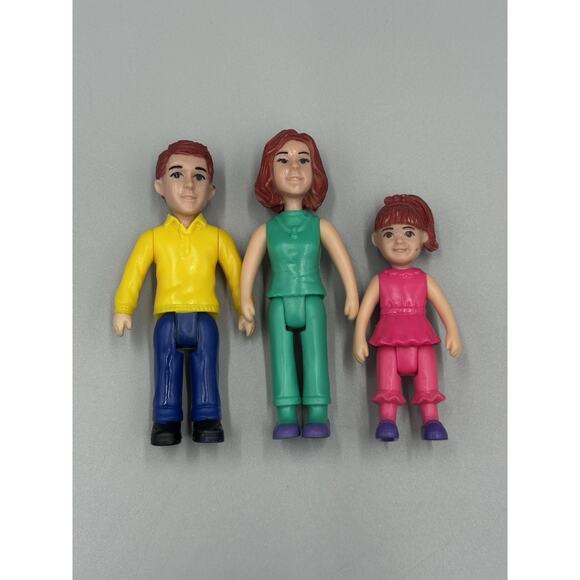 Kid Connection Dollhouse Figures Mom Dad And Daughter Lot 3” - Picture 1 of 5